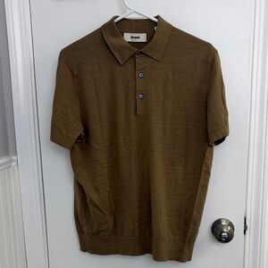 Buck Mason Brown Polo Shirt